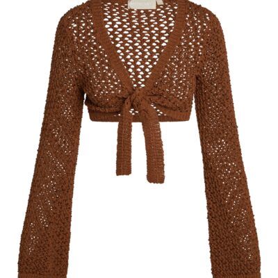 Wailea Top – Bronze Diamond Crochet