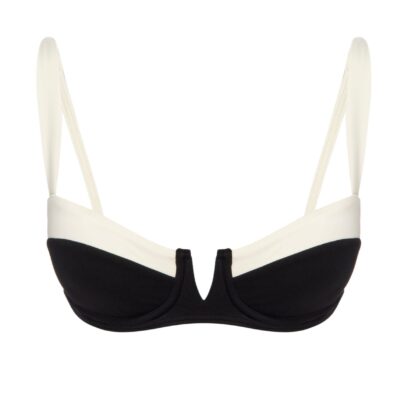 Clovelly Top – Black/Ivory