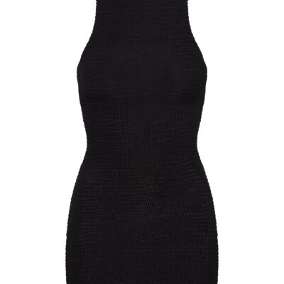 Kokomo Dress – Black Crinkle