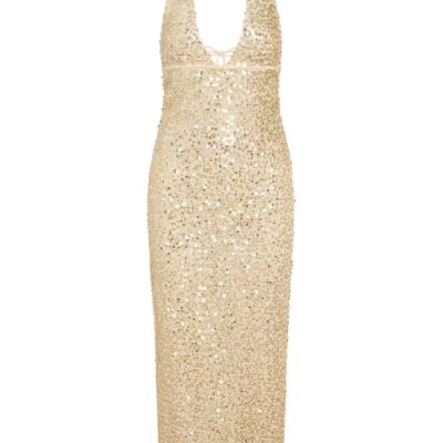 Catania Dress – Champagne Sequin