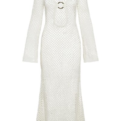 Montego Dress – White Crochet