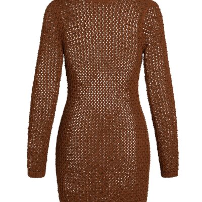 Bermuda Dress – Bronze Diamond Crochet