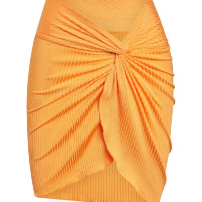 Andros Mini Sarong – Clementine Wide Rib