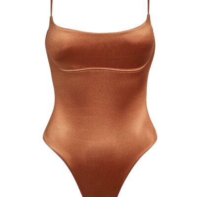 Sausalito One Piece – Bronze Shiny Jersey