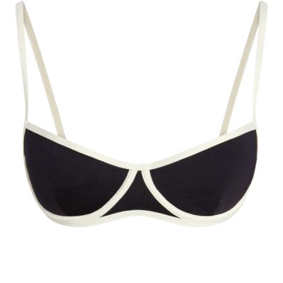 Somerset Top – Black/Ivory