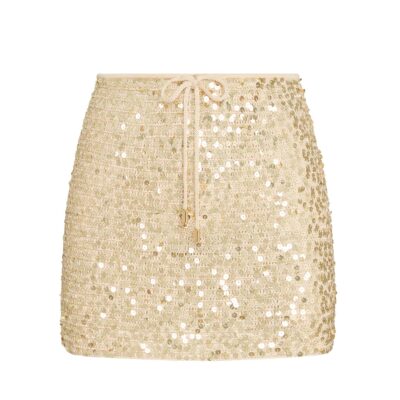 Cartagena Skirt – Champagne Sequin