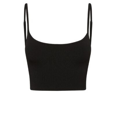 Beverly Hills Knitwear Top – Black Rib