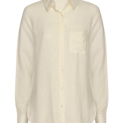 Monaco Linen Shirt – Ivory