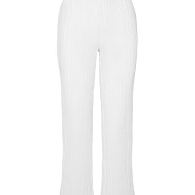 San Andres Pant – White Crinkle Linen