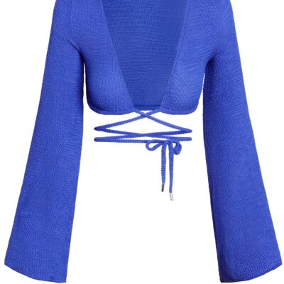 Azores Top – Cobalt Crinkle