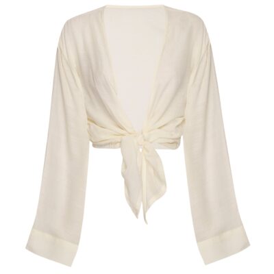 Tahiti Tie Top – Ivory