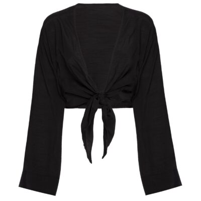 Tahiti Tie Top – Black